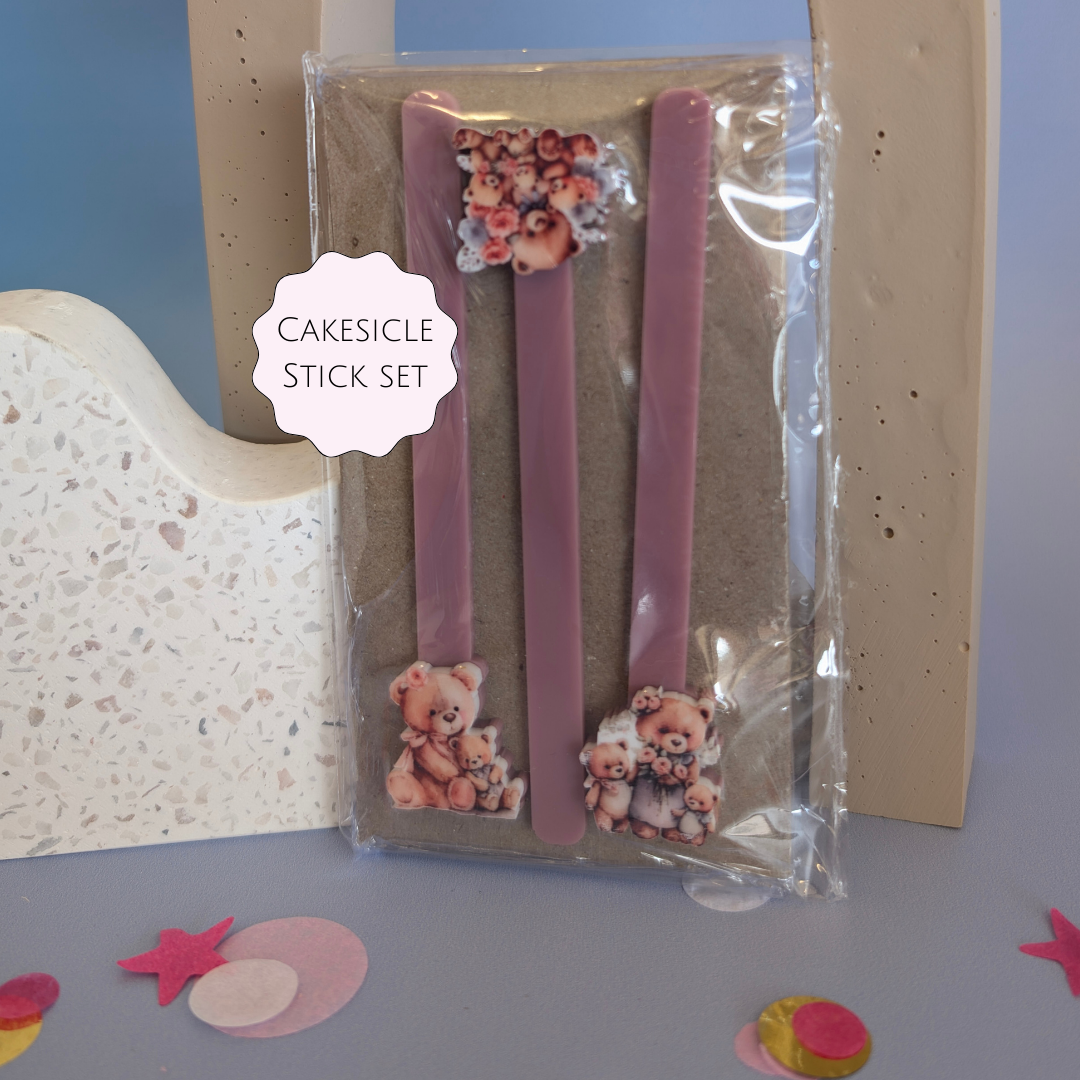 Cakesicle Set - Pink Teddy