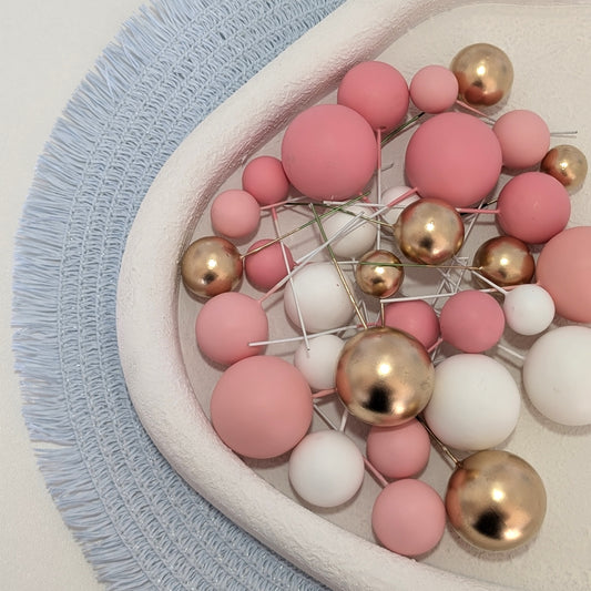 Perfect Pink Faux Ball Set