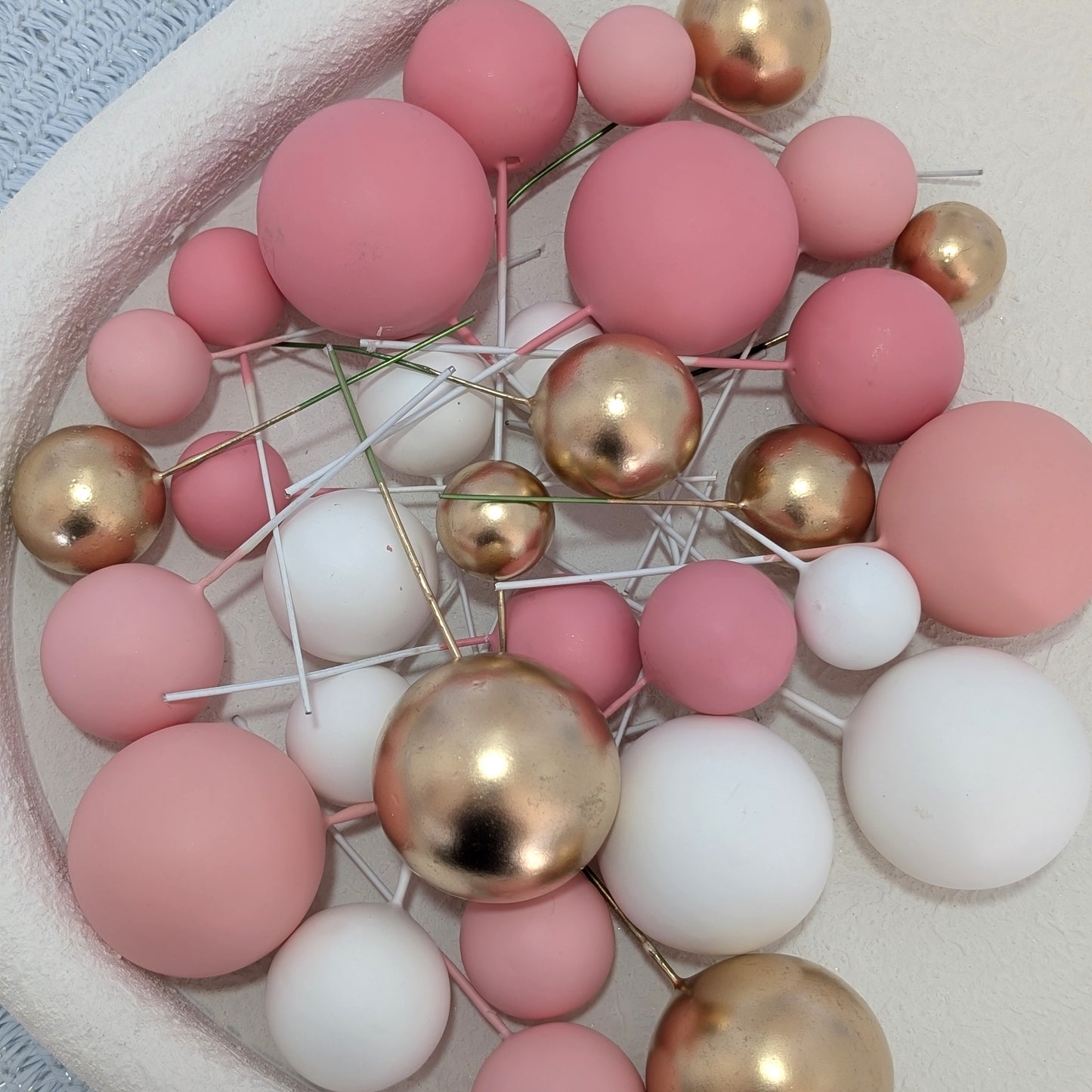 Perfect Pink Faux Ball Set