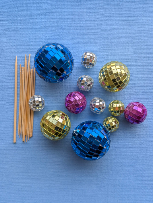 Mirror Rainbow Faux Ball Set