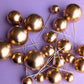 Metallic Gold Faux Ball Set