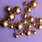 Metallic Gold Faux Ball Set