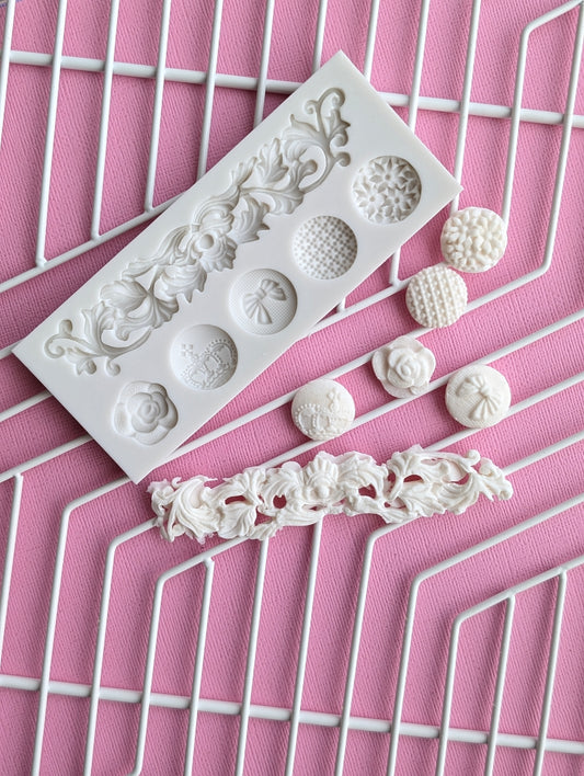 Button Silicone Fondant Mould