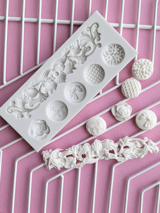 Button Silicone Fondant Mould