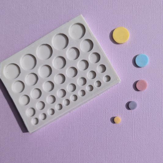 Polka Dot Silicone Fondant Mould