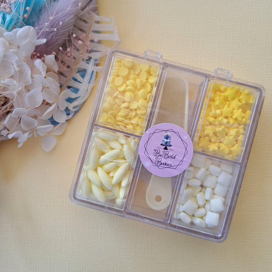 Yellow Square Sprinkle Bento Box