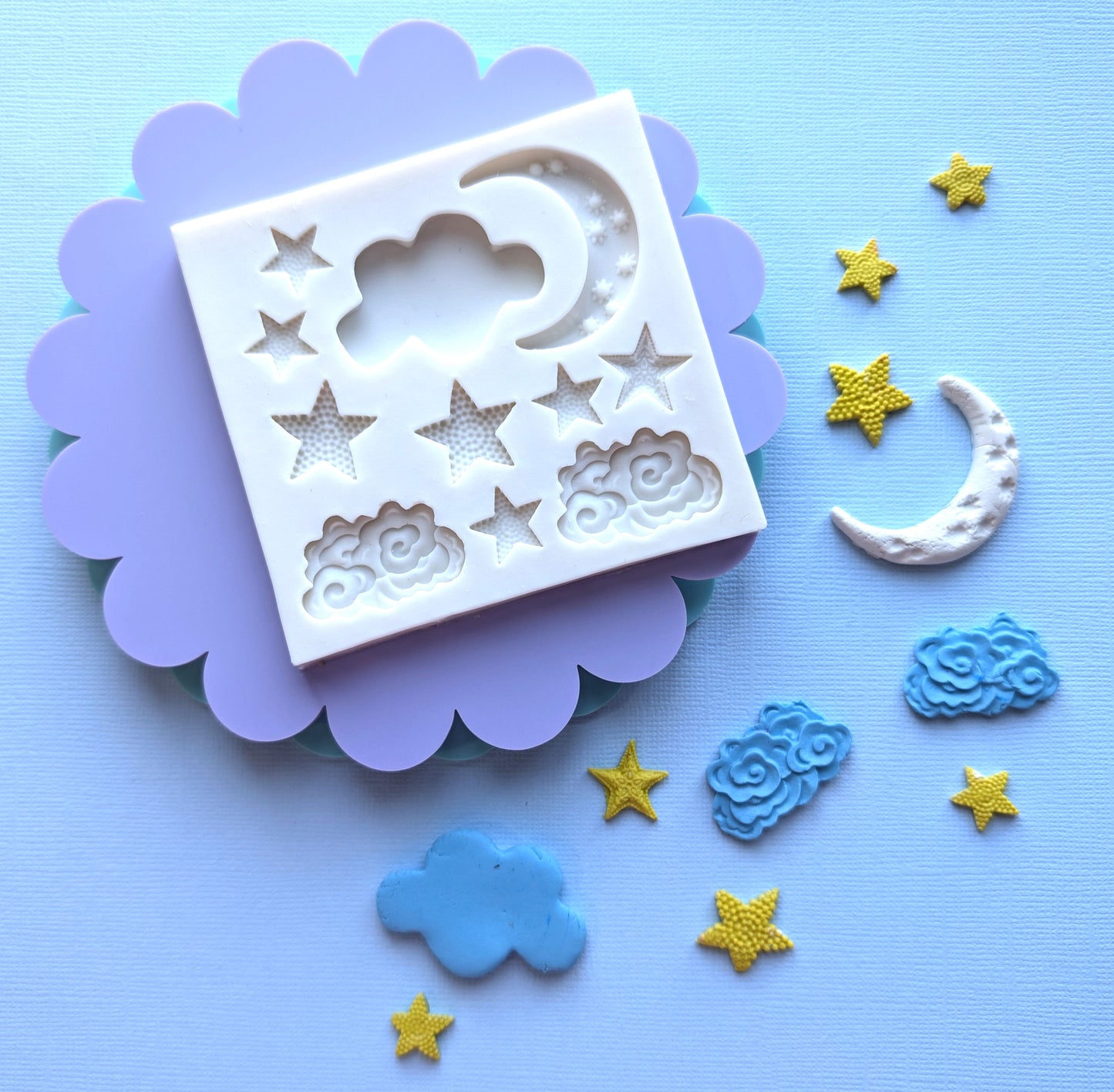 Starlight Night Silicone Fondant Mould